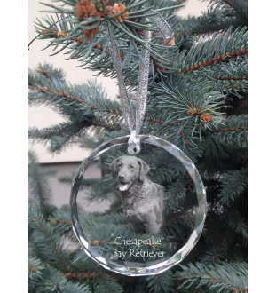 Chesapeake Bay Retriever medal kryształowy z psem Art-Dog
