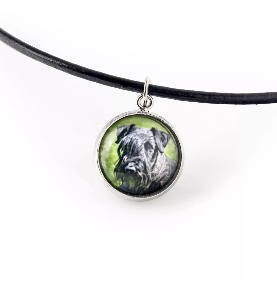 Tschechischer Terrier,   Böhmischer Terrier, Český Teriér - Halskette mit Anhänger mit Ihrem Foto, handgefertigt, handgefertigter Schmuck der Marke Art-Dog