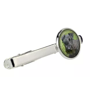 Cesky Terrier, Czech Terrier, Bohemian Terrier - tie clip in a box, stylish tie, personalized jewelry from the Art-Dog brand