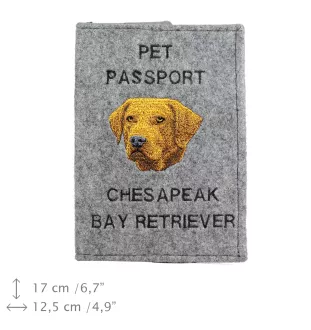 Retriever de la baie de Chesapeake - Porte passeport pour chien, porte document, cadeau pour le voyageur de la marque Art-Dog