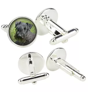 Cesky Terrier, Czech Terrier, Bohemian Terrier - cufflinks in a box, handmade jewelry, product of the Art-Dog brand