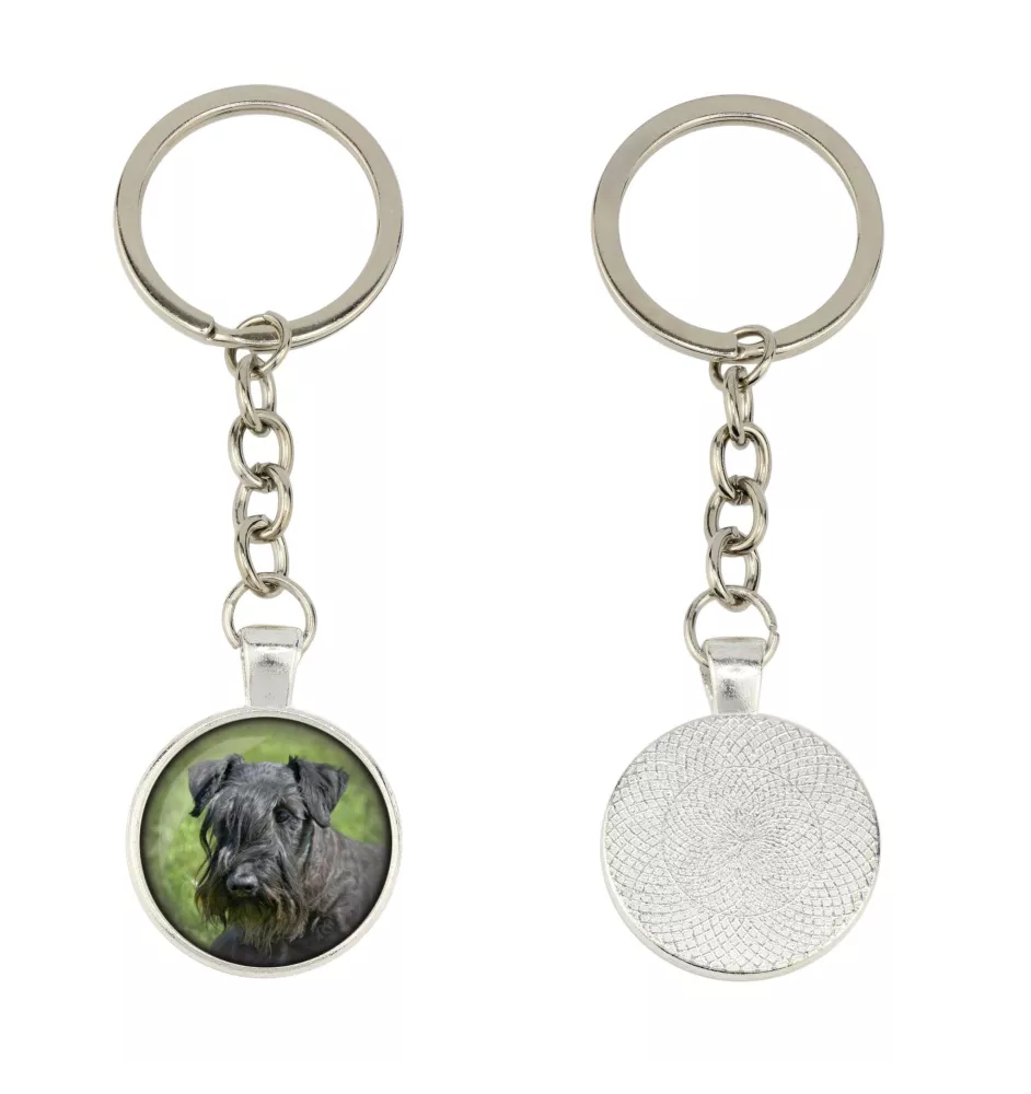 Cesky Terrier, Czech Terrier, Bohemian Terrier - keychain in a box, own photo, keychain pendant from Art-Dog brand