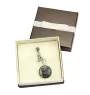 Cesky Terrier, Czech Terrier, Bohemian Terrier - keychain in a box, own photo, keychain pendant from Art-Dog brand