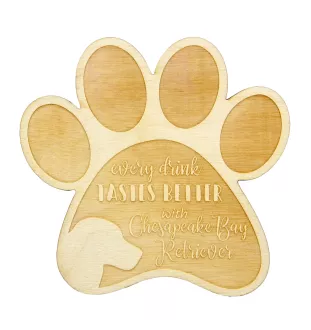 Chesapeake Bay Retriever - Tasse Untersetzer, graviert Untersetzer mit Hund, Geschenk für Hundeliebhaber von Art-Dog Marke
