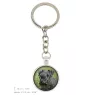 Cesky Terrier, Czech Terrier, Bohemian Terrier - keychain in a box, own photo, keychain pendant from Art-Dog brand
