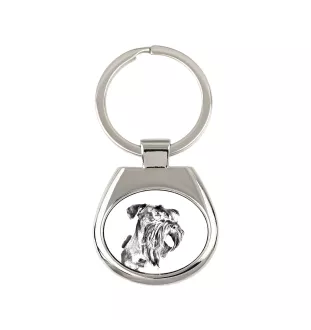 Cesky Terrier, Czech Terrier, Bohemian Terrier - keychain with a dog, keychain with a print, personalized pendant from the Art-Dog brand