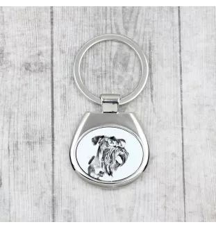 Cesky Terrier, Czech Terrier, Bohemian Terrier - keychain with a dog, keychain with a print, personalized pendant from the Art-Dog brand