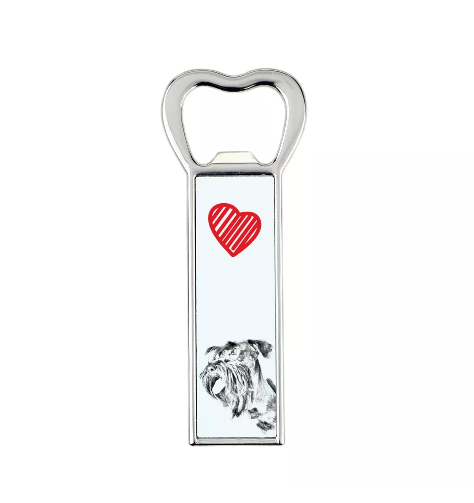 Tschechischer Terrier,   Böhmischer Terrier, Český Teriér - Flaschenöffner mit Hund, personalisierter Flaschenöffner für den Kühlschrank, ein einzigartiges Geschenk für Männer von der Marke Art-Dog