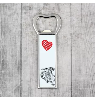 Terrier Tchèque, Cesky Terrier - ouvre-bouteille avec chien, ouvre-bouteille personnalisé pour réfrigérateur, cadeau unique pour homme de la marque Art-Dog