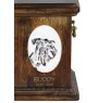 Cesky Terrier, Czech Terrier, Bohemian Terrier - commemorative plaque with a photo of a dog, tombstone with a print, personalized oval plaque from the Art-Dog brand
