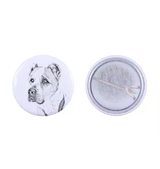 Berger d'Asie Centrale, Sredneasiatskaïa ovtcharka - badge avec votre chien, ajoutez votre propre photo, marque Art-Dog