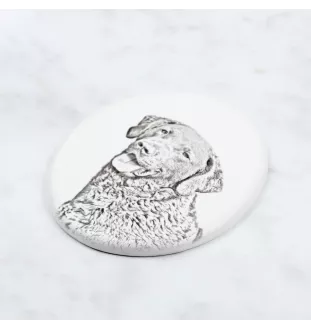 Chesapeake Bay Retriever - Gedenktafel mit einem Foto eines Hundes, Grabplatte mit Druck, personalisierte ovale Platte der Marke Art-Dog