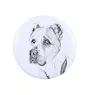Central Asia Shepherd Dog, Central Asian Shepherd Dog - magnet with a dog's pupil, exceptionally light, strong magnet, handmade product by the Art-Dog brand