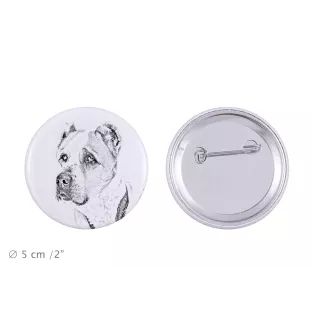 Berger d'Asie Centrale, Sredneasiatskaïa ovtcharka - badge avec votre chien, ajoutez votre propre photo, marque Art-Dog