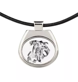 Terrier Tchèque, Cesky Terrier - collier avec chien, pendentif personnalisé avec photo, collier unique pour femmes et hommes de la marque Art-Dog