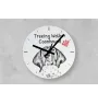Tschechischer Terrier,   Böhmischer Terrier, Český Teriér - Wanduhr mit Hund, Regal Uhr mit Druck, personalisierte Hausdekoration von Art-Dog.