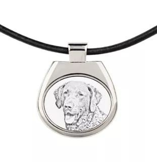 Retriever de la baie de Chesapeake - collier avec chien, pendentif personnalisé avec photo, collier unique pour femmes et hommes de la marque Art-Dog