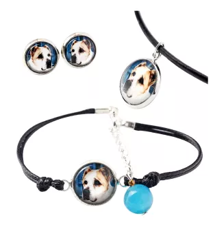 Mittelasiatischer Schäferhund, Zentralasiatischer Owtscharka - Schmuckset in einer Schachtel, Halskette, Ohrringe, Armband, Produkte der Marke Art-Dog