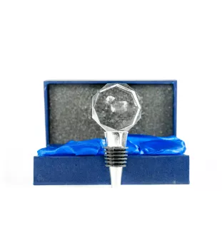 Tschechischer Terrier,   Böhmischer Terrier, Český Teriér - Flaschenverschluss, Weinverschluss aus Kristall mit Foto, personalisiertes Geschenk für Barkeeper der Marke Art-Dog