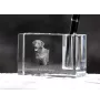 Chesapeake Bay Retriever, Chessie - Pen stand, crystal organiser with dog photo, unique desk decoration by Art-Dog brand