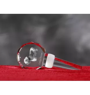 Terier czeski grubszy stopper do wina z psem Art-Dog