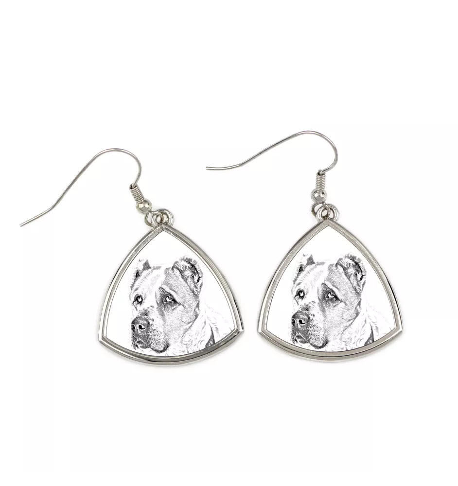 Central Asian Shepherd Dog - dog earrings, hanging earrings with a picture, personalized jewelry with Art-Dog brand print