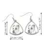 Central Asian Shepherd Dog - dog earrings, hanging earrings with a picture, personalized jewelry with Art-Dog brand print