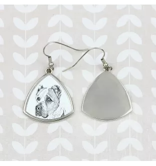 Central Asian Shepherd Dog - dog earrings, hanging earrings with a picture, personalized jewelry with Art-Dog brand print