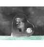 Retriever de la baie de Chesapeake - horloge en cristal avec une photo de chien, horloge de table en forme de cœur, horloge debout personnalisée de la marque Art-Dog