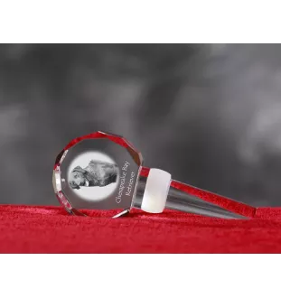 Retriever de la baie de Chesapeake - Bouchon de bouteille en cristal, bouchon de vin unique avec photo, cadeau personnalisé pour sommelier par la marque Art-Dog