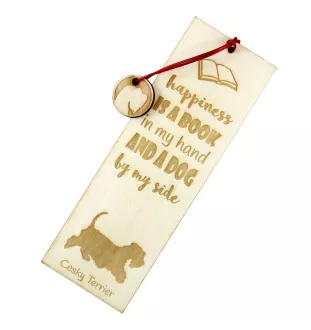 Tschechischer Terrier,   Böhmischer Terrier, Český Teriér - Lesezeichen mit Hund, personalisiertes Lesezeichen, Hundeaccessoire für Leser der Marke Art-Dog