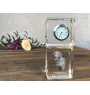 Chesapeake Bay Retriever, Chessie - crystal clock with a photo, a photo of a dog in crystal, personalized desk clock by Art-Dog brand