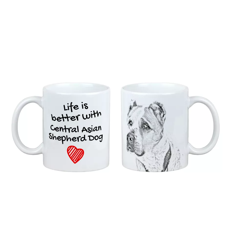 Central Asian Shepherd Dog - cup with a dog, cup with a photo, personalized gift from the Art-Dog brand