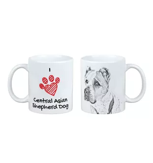 Central Asian Shepherd Dog - cup with a dog, cute cup with graphics, a gift with your photo from the Art-Dog brand
