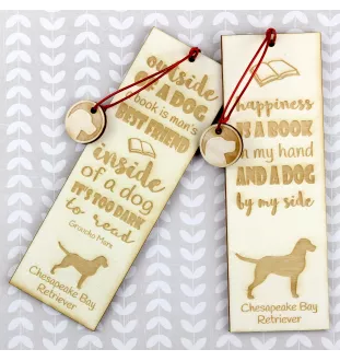 Chesapeake Bay Retriever, Chessie - dog bookmark, personalized bookmark, gift for bookworm from Art-Dog brand
