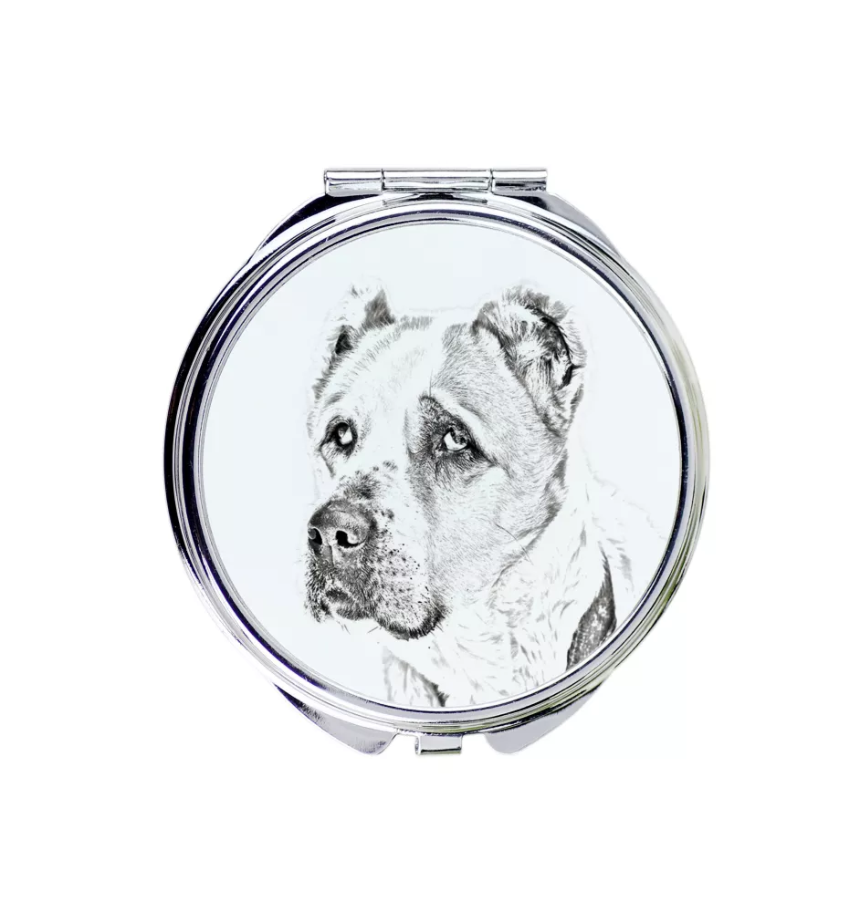 Central Asia Shepherd Dog, Central Asian Shepherd Dog - Pocket mirror with a dog, personalized mirror for a purse, compact mirror with Art-Dog brand print.
