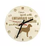 Retriever de la baie de Chesapeake - horloge avec chien, horloge en bois, horloge murale pour les amoureux des chiens, horloge de bureau et étagère, Art-Dog