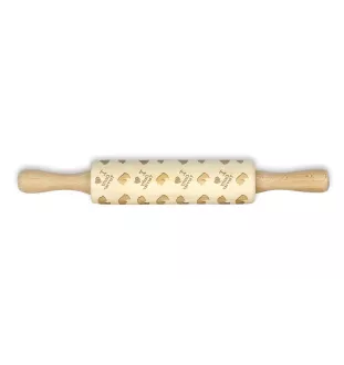 Terrier Tchèque, Cesky Terrier I - petit rouleau à motifs de chien, rouleau à pâtisserie pour enfant, décoration en argile céramique de la marque Art-Dog