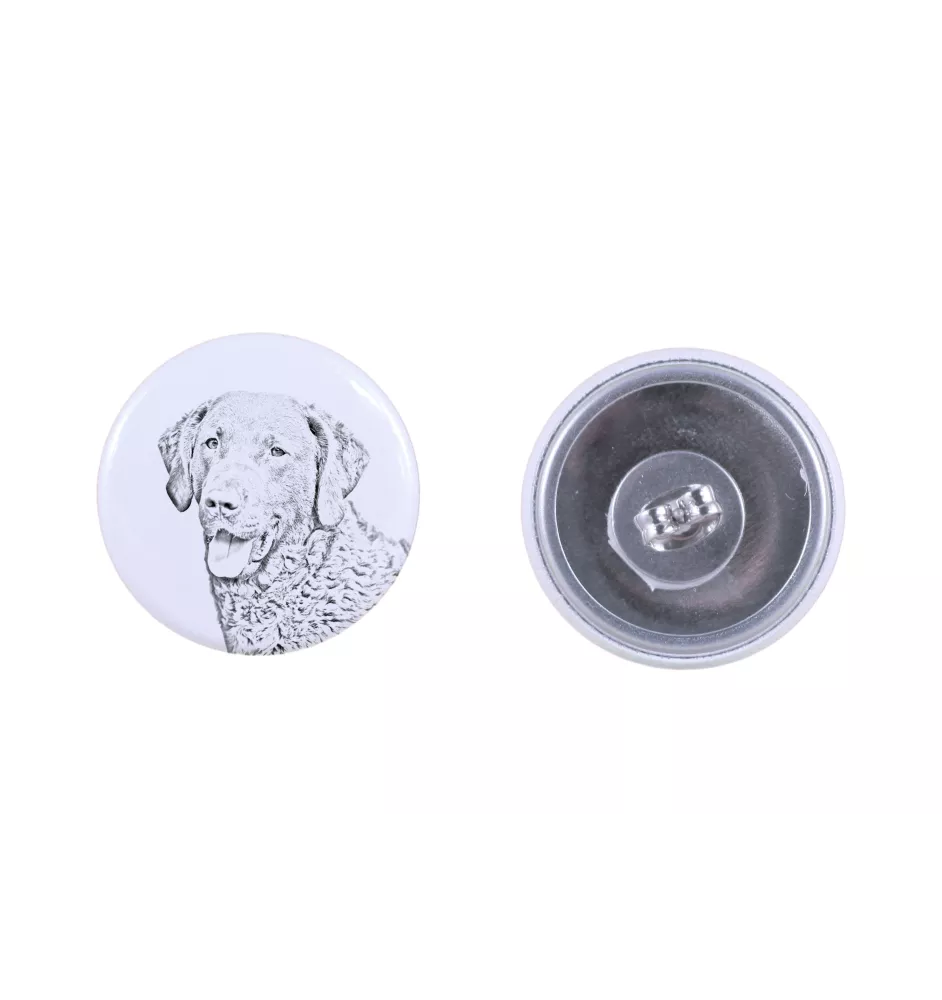 Retriever de la baie de Chesapeake - boucles d'oreilles uniques avec un chien, votre animal de compagnie sur un porte-clés, marque propre Art-Dog