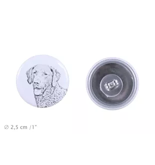 Retriever de la baie de Chesapeake - boucles d'oreilles uniques avec un chien, votre animal de compagnie sur un porte-clés, marque propre Art-Dog