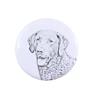 Chesapeake Bay Retriever - Anstecknadel mit Ihrem Hund, fügen Sie Ihr eigenes Foto hinzu, Marke Art-Dog