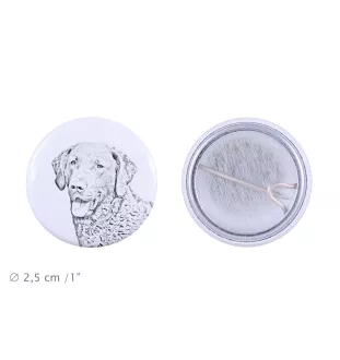 Chesapeake Bay Retriever - Anstecknadel mit Ihrem Hund, fügen Sie Ihr eigenes Foto hinzu, Marke Art-Dog