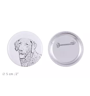 Chesapeake Bay Retriever, Chessie - pin with your dog, add your own photo, Art-Dog brand