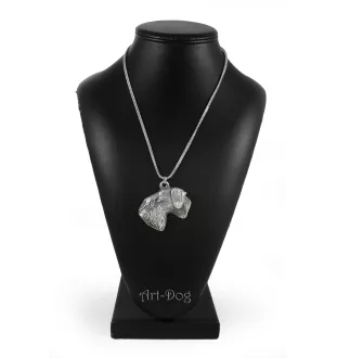 Cesky Terrier, Czech Terrier, Bohemian Terrier - necklace with a dog, dog pendant on a silver chain, unique jewelry from the Art-Dog brand