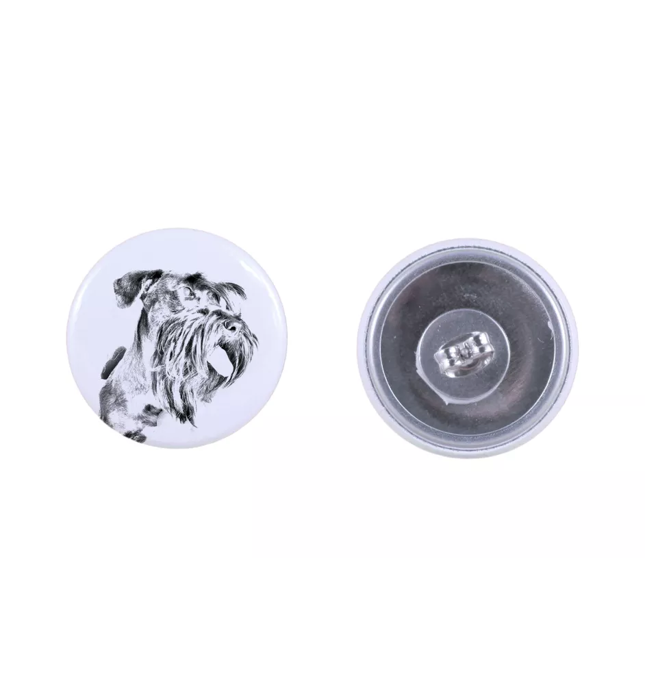 Terrier Tchèque, Cesky Terrier - boucles d'oreilles uniques avec un chien, votre animal de compagnie sur un porte-clés, marque propre Art-Dog