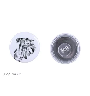 Terrier Tchèque, Cesky Terrier - boucles d'oreilles uniques avec un chien, votre animal de compagnie sur un porte-clés, marque propre Art-Dog