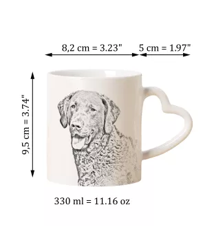 Retriever de la baie de Chesapeake - tasse avec chien, une tasse adorable avec une anse en forme de cœur, un cadeau universel de la marque Art-Dog