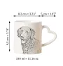 Chesapeake Bay Retriever - Tasse mit Hund, entzückende Tasse mit herzförmigem Henkel, universelles Geschenk der Marke Art-Dog