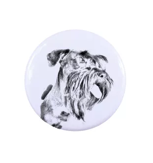 Terrier Tchèque, Cesky Terrier - badge avec votre chien, ajoutez votre propre photo, marque Art-Dog