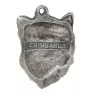Chihuahua à poil long - Pendentif chien argenté, décoration de sac à main, pendentif sac à dos par la marque Art-Dog